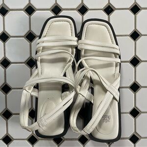 Target Women's Cream Strappy Sandals